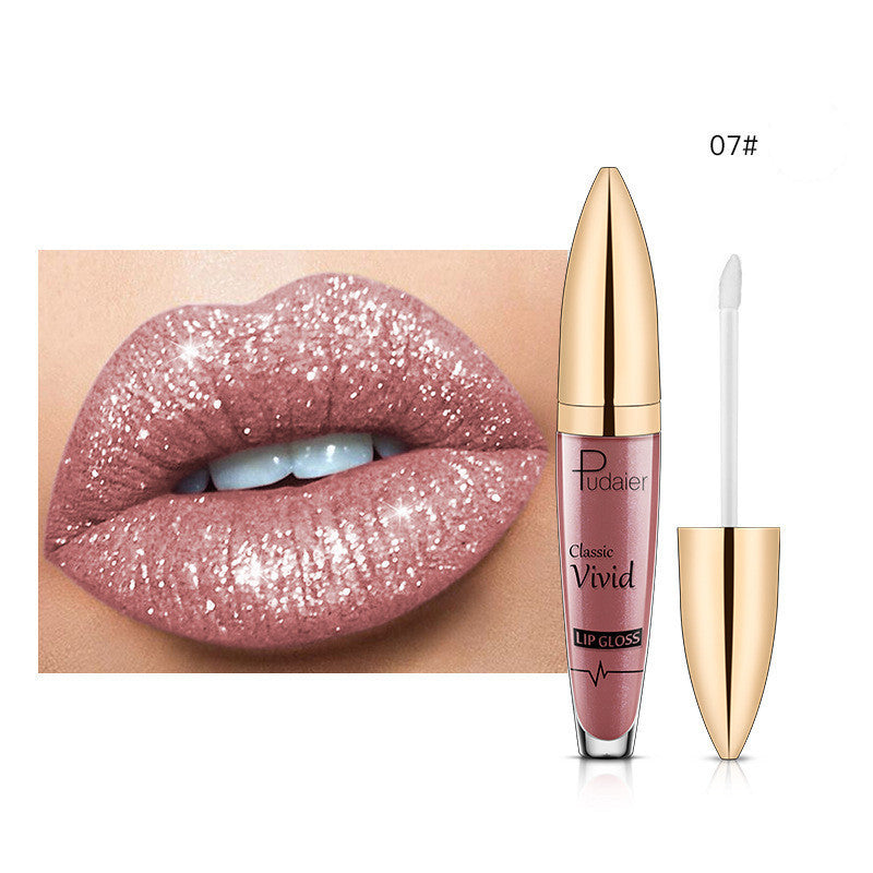 Pudaier Sip Glitter Flip Matte Shimmer Lip Gloss No Stain On Cup Diamond Lipstick Pudaier Sip Glitter Flip Matte Shimmer Lip Gloss No Stain On Cup Diamond Lipstick
